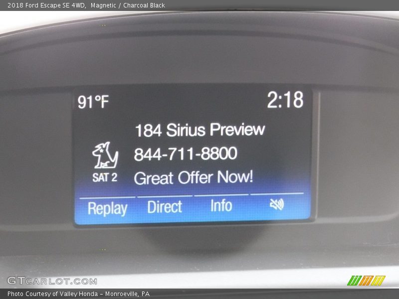 Magnetic / Charcoal Black 2018 Ford Escape SE 4WD