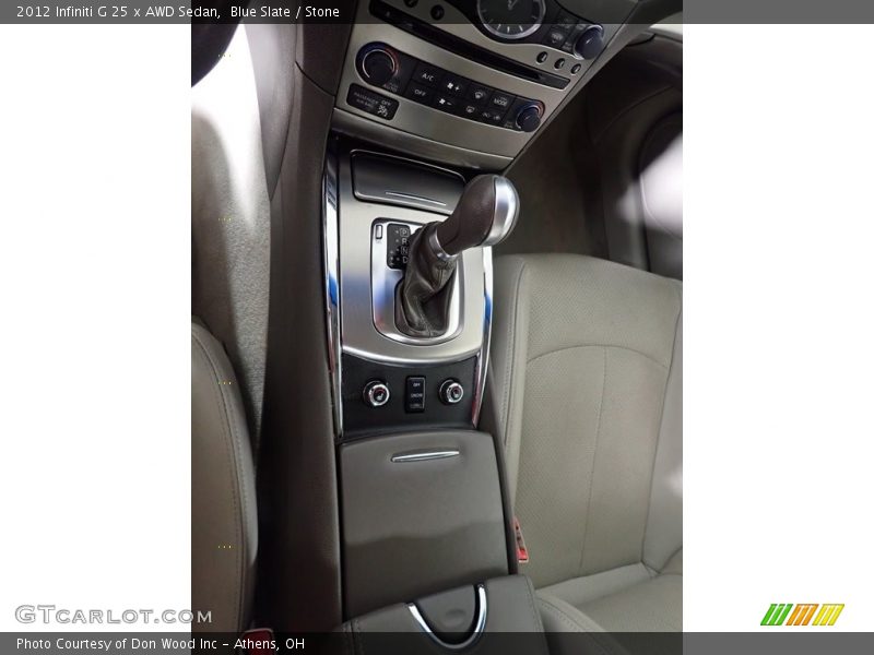  2012 G 25 x AWD Sedan 7 Speed Automatic Shifter