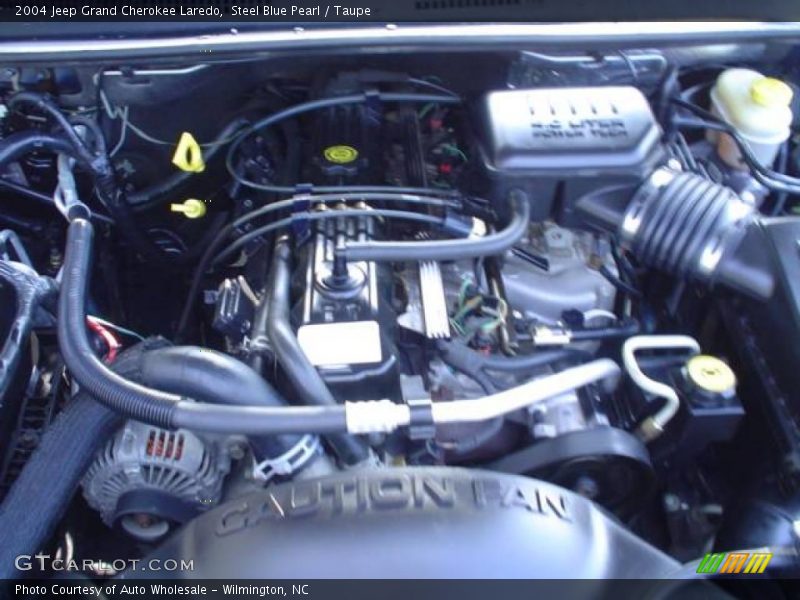 Steel Blue Pearl / Taupe 2004 Jeep Grand Cherokee Laredo