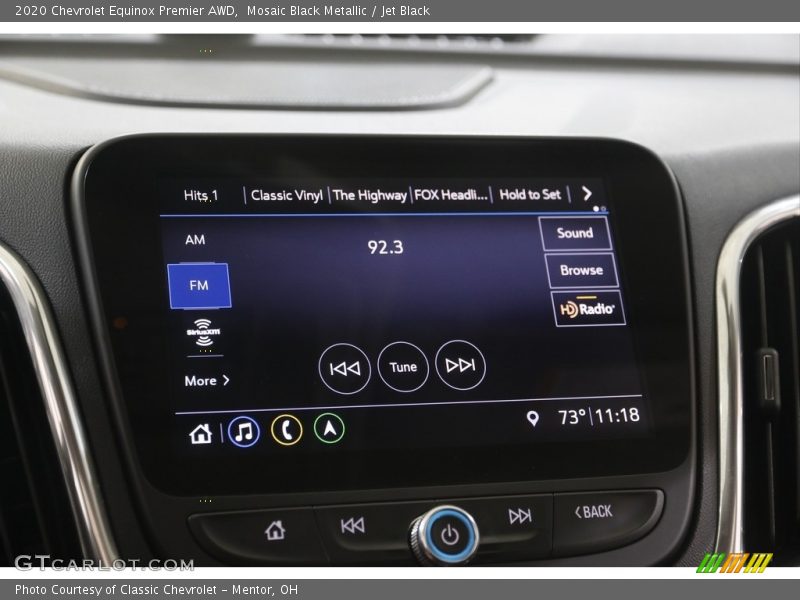 Mosaic Black Metallic / Jet Black 2020 Chevrolet Equinox Premier AWD