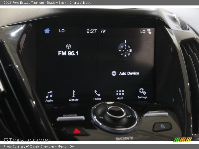 Shadow Black / Charcoal Black 2016 Ford Escape Titanium
