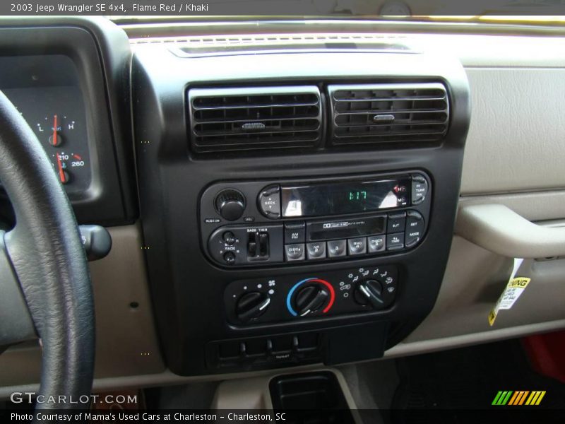 Flame Red / Khaki 2003 Jeep Wrangler SE 4x4