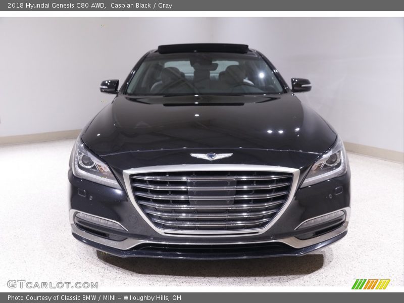 Caspian Black / Gray 2018 Hyundai Genesis G80 AWD