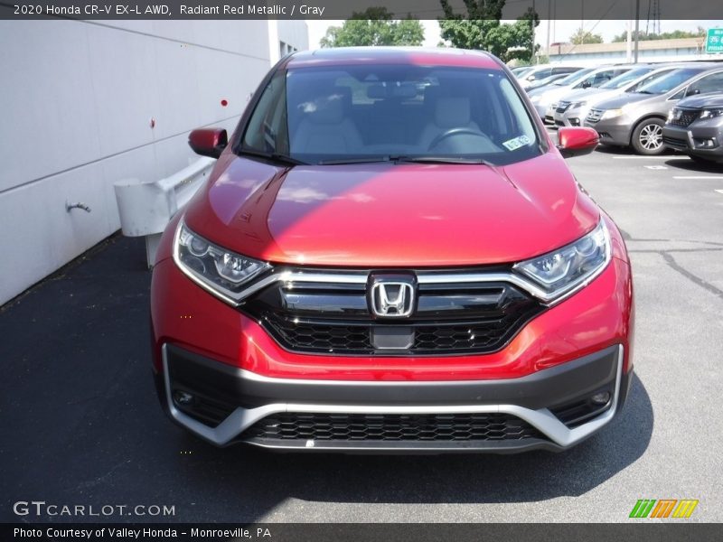 Radiant Red Metallic / Gray 2020 Honda CR-V EX-L AWD