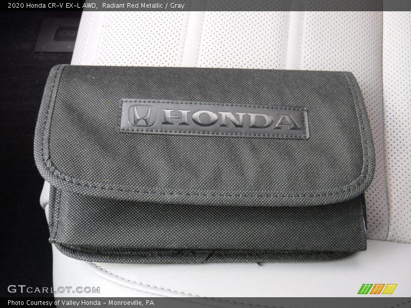 Radiant Red Metallic / Gray 2020 Honda CR-V EX-L AWD