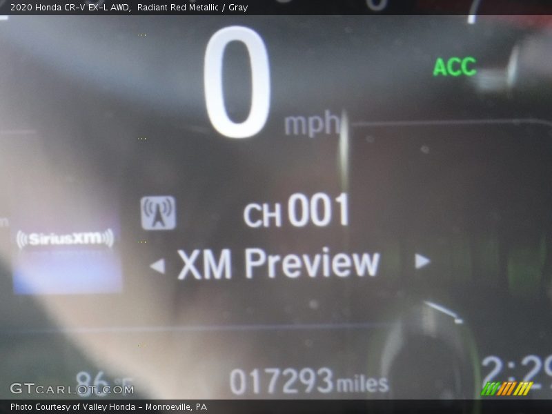 Radiant Red Metallic / Gray 2020 Honda CR-V EX-L AWD