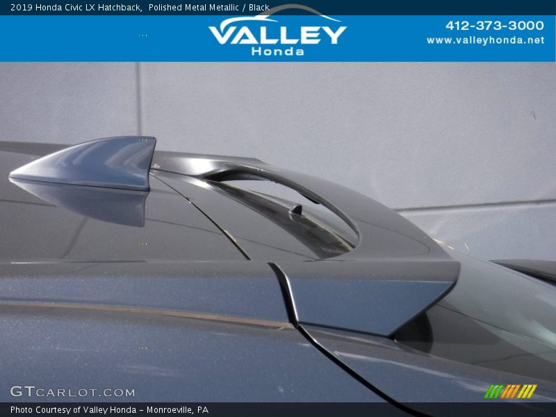 Polished Metal Metallic / Black 2019 Honda Civic LX Hatchback