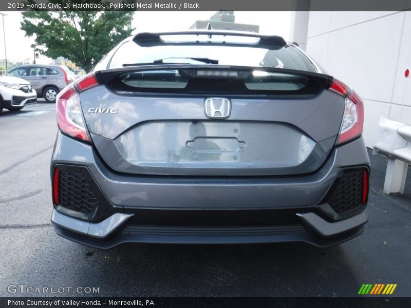 Polished Metal Metallic / Black 2019 Honda Civic LX Hatchback