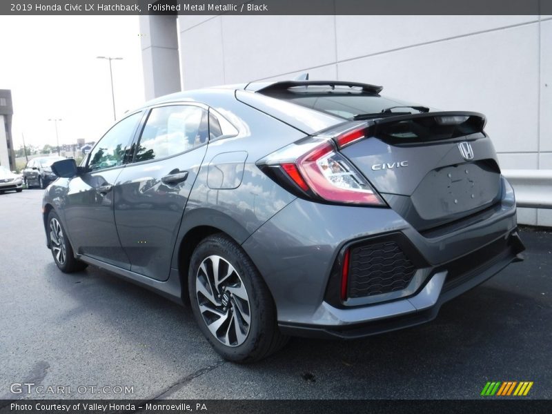 Polished Metal Metallic / Black 2019 Honda Civic LX Hatchback