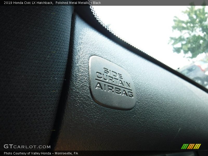 Polished Metal Metallic / Black 2019 Honda Civic LX Hatchback