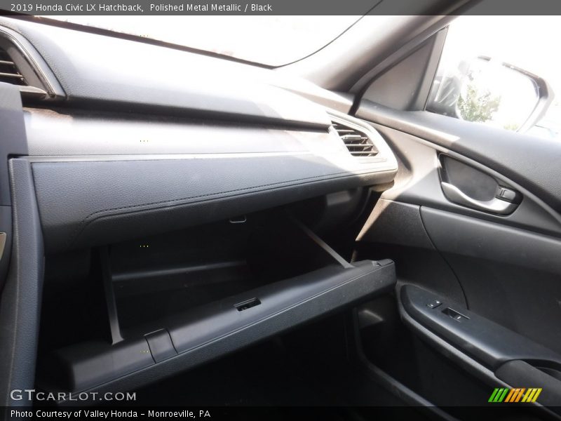 Polished Metal Metallic / Black 2019 Honda Civic LX Hatchback