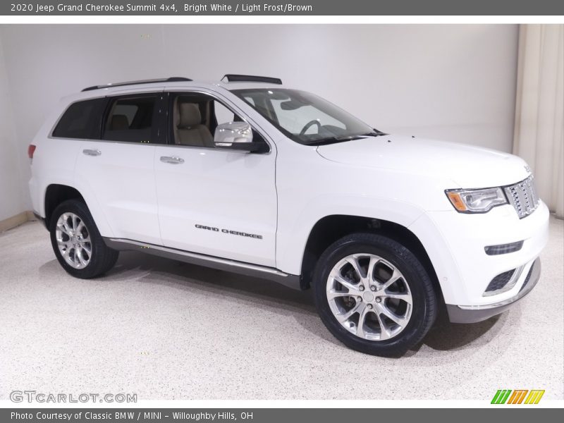 Bright White / Light Frost/Brown 2020 Jeep Grand Cherokee Summit 4x4