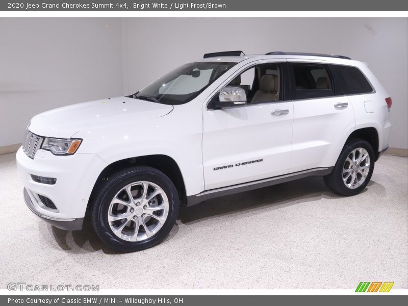 Bright White / Light Frost/Brown 2020 Jeep Grand Cherokee Summit 4x4