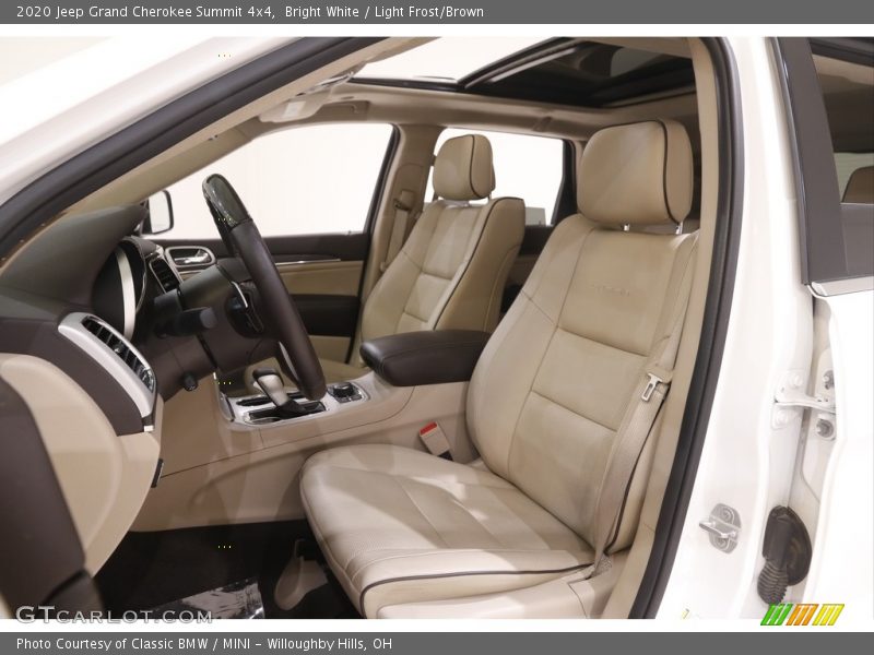 Bright White / Light Frost/Brown 2020 Jeep Grand Cherokee Summit 4x4