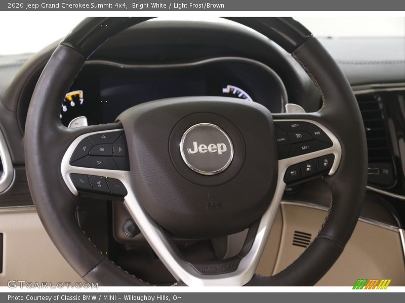 Bright White / Light Frost/Brown 2020 Jeep Grand Cherokee Summit 4x4