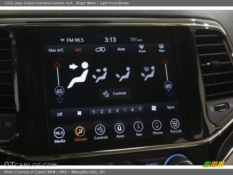 Bright White / Light Frost/Brown 2020 Jeep Grand Cherokee Summit 4x4