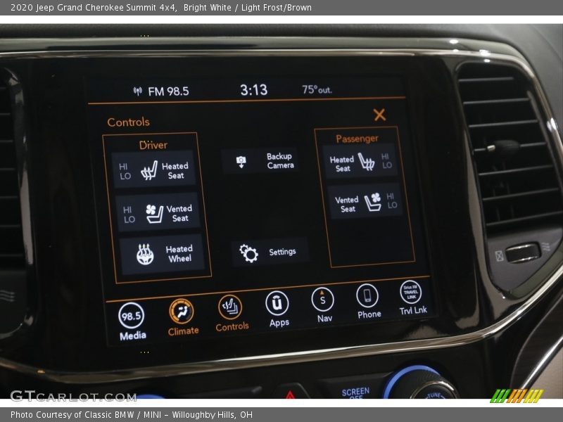 Bright White / Light Frost/Brown 2020 Jeep Grand Cherokee Summit 4x4