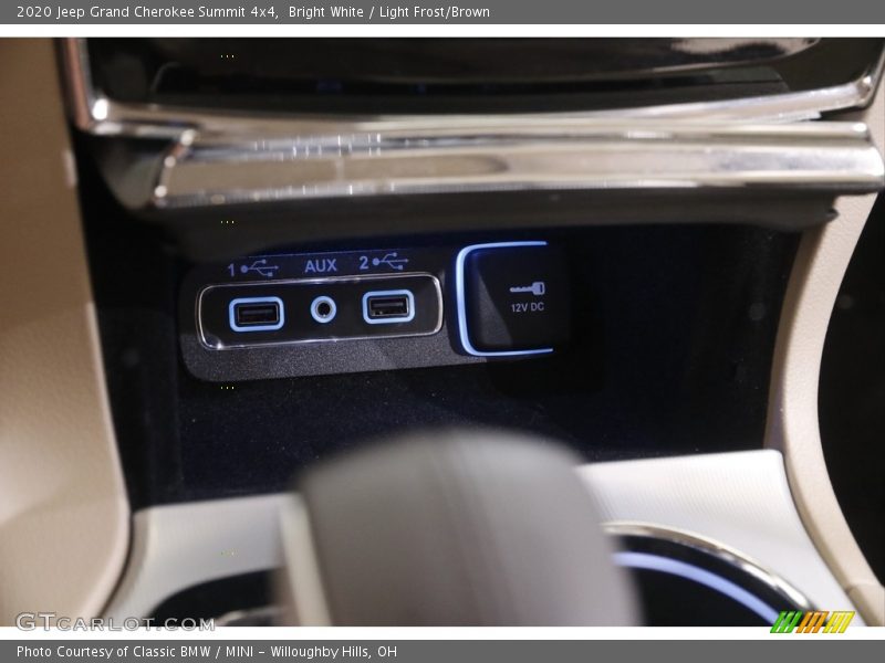 Bright White / Light Frost/Brown 2020 Jeep Grand Cherokee Summit 4x4