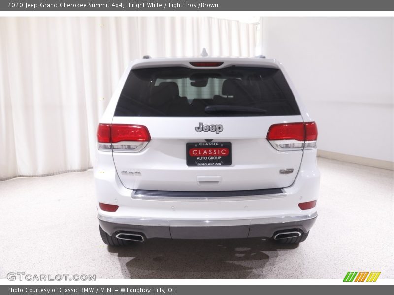 Bright White / Light Frost/Brown 2020 Jeep Grand Cherokee Summit 4x4