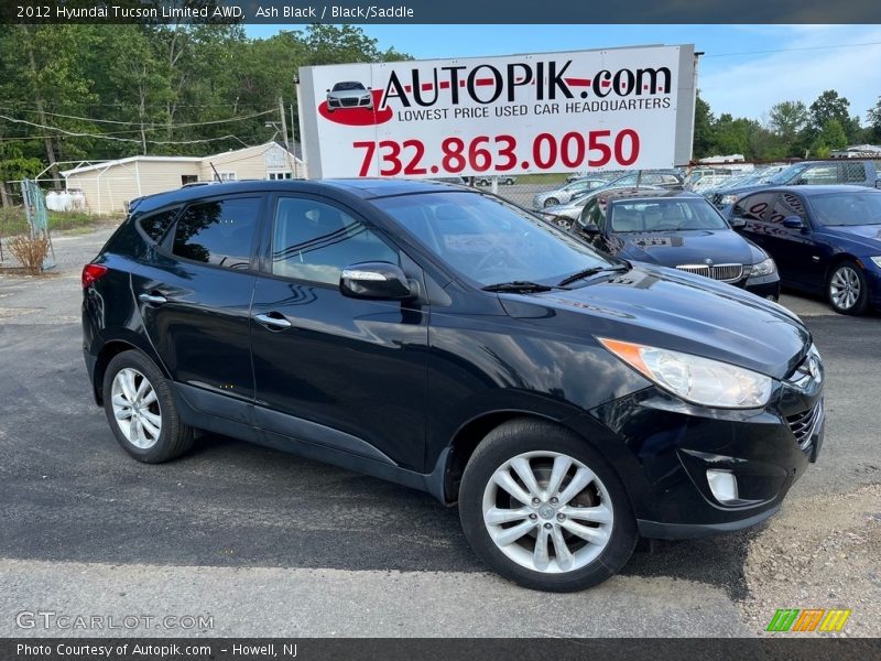 Ash Black / Black/Saddle 2012 Hyundai Tucson Limited AWD