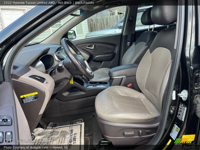 Ash Black / Black/Saddle 2012 Hyundai Tucson Limited AWD