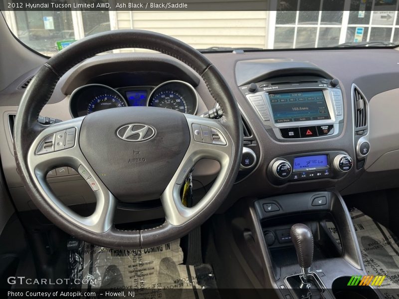 Ash Black / Black/Saddle 2012 Hyundai Tucson Limited AWD