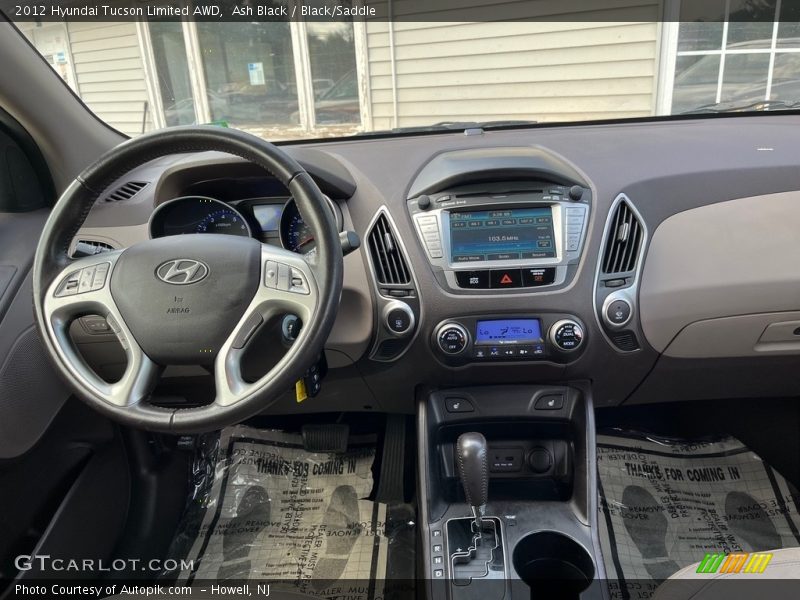 Ash Black / Black/Saddle 2012 Hyundai Tucson Limited AWD