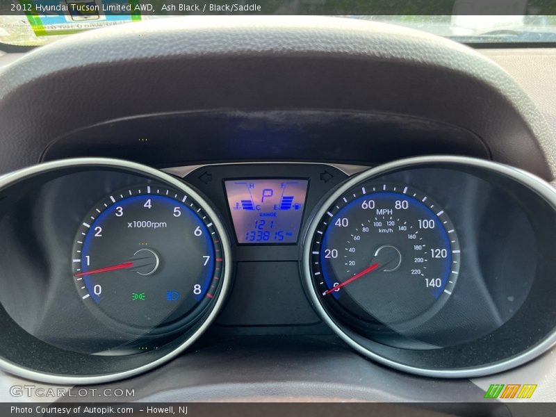 Ash Black / Black/Saddle 2012 Hyundai Tucson Limited AWD
