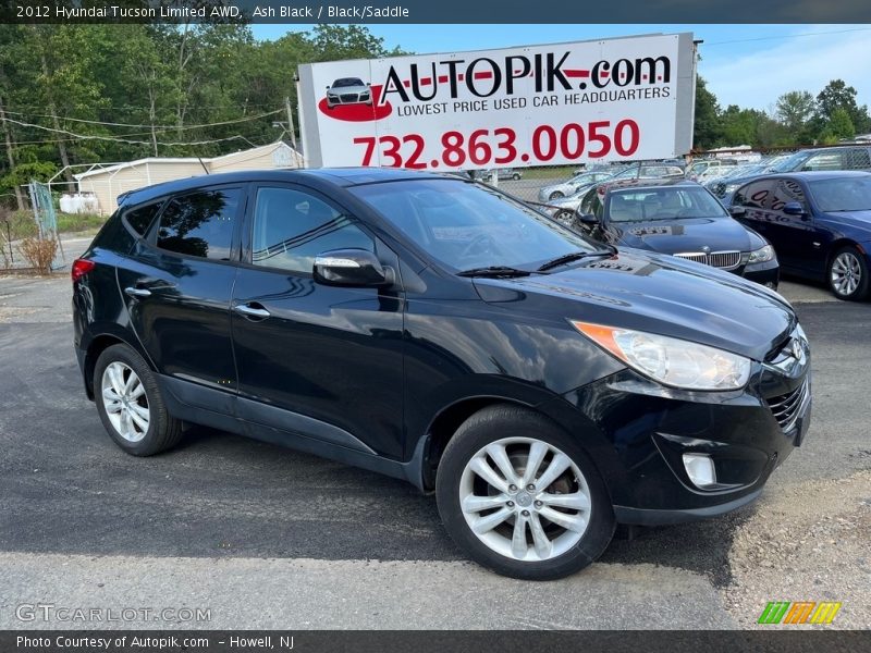 Ash Black / Black/Saddle 2012 Hyundai Tucson Limited AWD