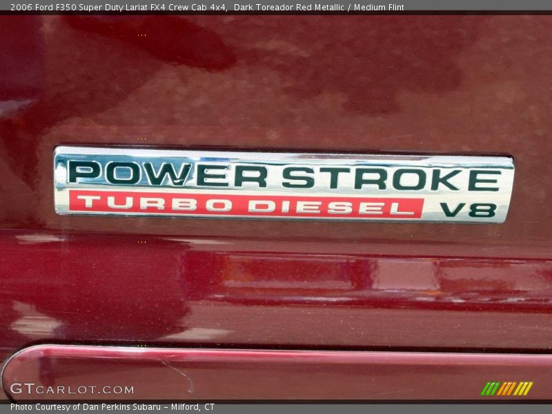 Dark Toreador Red Metallic / Medium Flint 2006 Ford F350 Super Duty Lariat FX4 Crew Cab 4x4