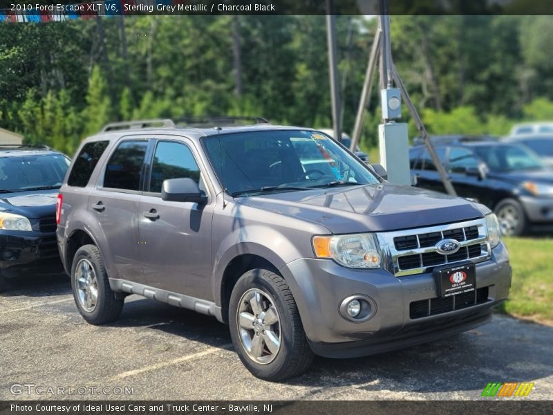 Sterling Grey Metallic / Charcoal Black 2010 Ford Escape XLT V6