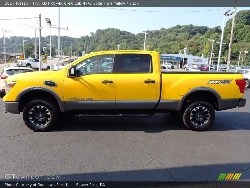  2017 TITAN XD PRO-4X Crew Cab 4x4 Solar Flare Yellow