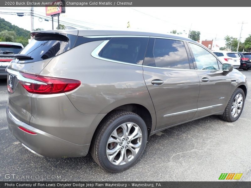 Champagne Gold Metallic / Chestnut 2020 Buick Enclave Avenir AWD