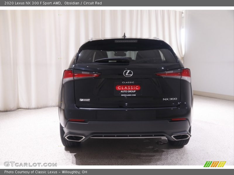 Obsidian / Circuit Red 2020 Lexus NX 300 F Sport AWD