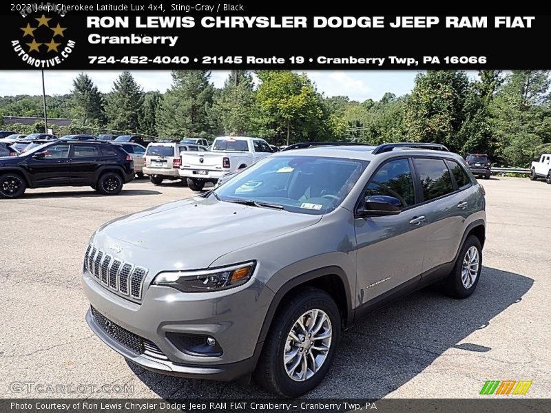 Sting-Gray / Black 2022 Jeep Cherokee Latitude Lux 4x4