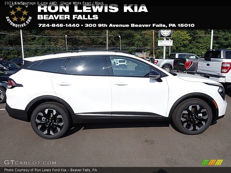 Glacial White Pearl / Black 2023 Kia Sportage X-Line AWD