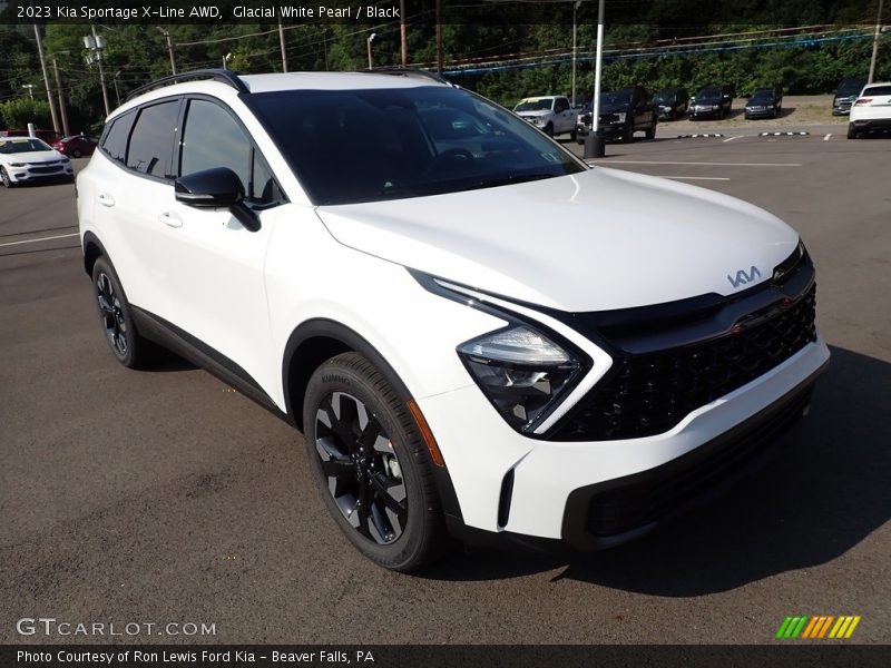Glacial White Pearl / Black 2023 Kia Sportage X-Line AWD