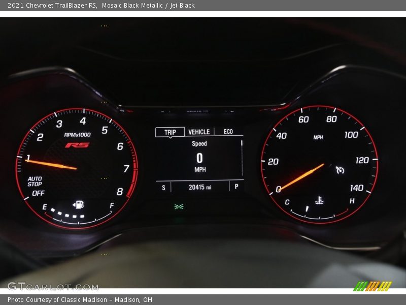 Mosaic Black Metallic / Jet Black 2021 Chevrolet TrailBlazer RS