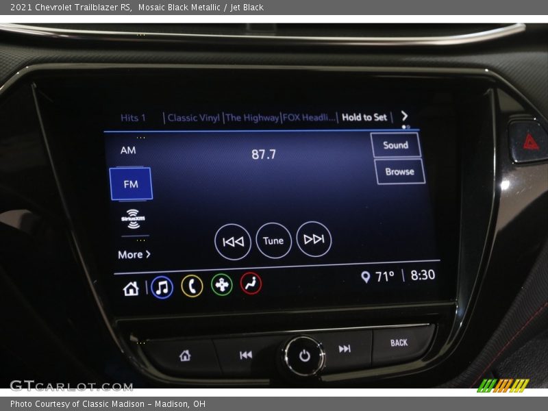 Mosaic Black Metallic / Jet Black 2021 Chevrolet TrailBlazer RS