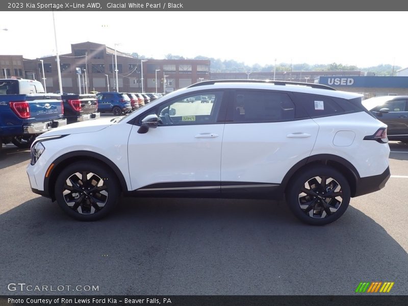 Glacial White Pearl / Black 2023 Kia Sportage X-Line AWD