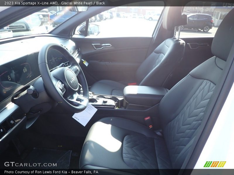 Glacial White Pearl / Black 2023 Kia Sportage X-Line AWD