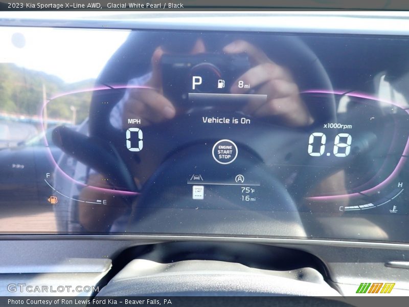 Glacial White Pearl / Black 2023 Kia Sportage X-Line AWD