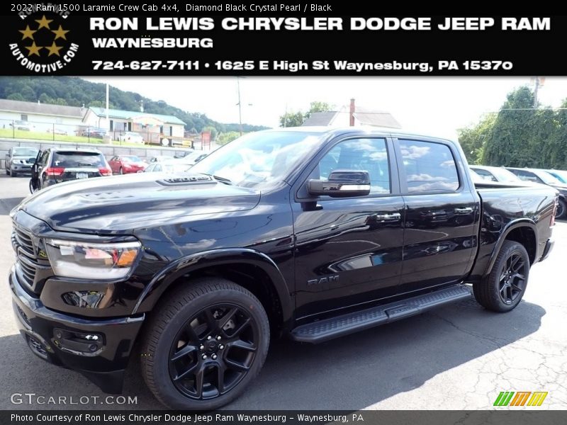 Diamond Black Crystal Pearl / Black 2022 Ram 1500 Laramie Crew Cab 4x4