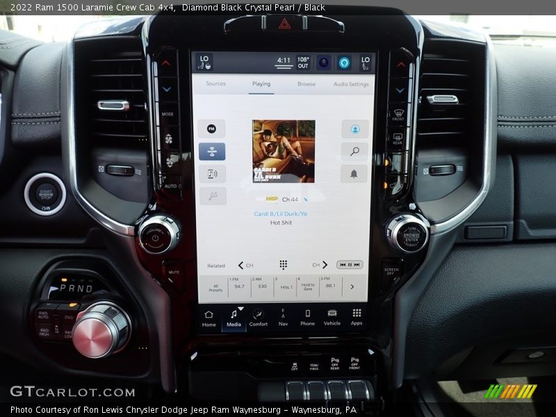 Diamond Black Crystal Pearl / Black 2022 Ram 1500 Laramie Crew Cab 4x4