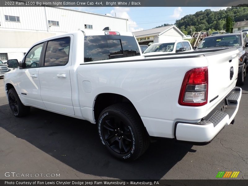 Bright White / Black 2022 Ram 1500 Big Horn Night Edition Crew Cab 4x4