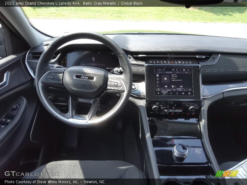 Baltic Gray Metallic / Global Black 2022 Jeep Grand Cherokee L Laredo 4x4