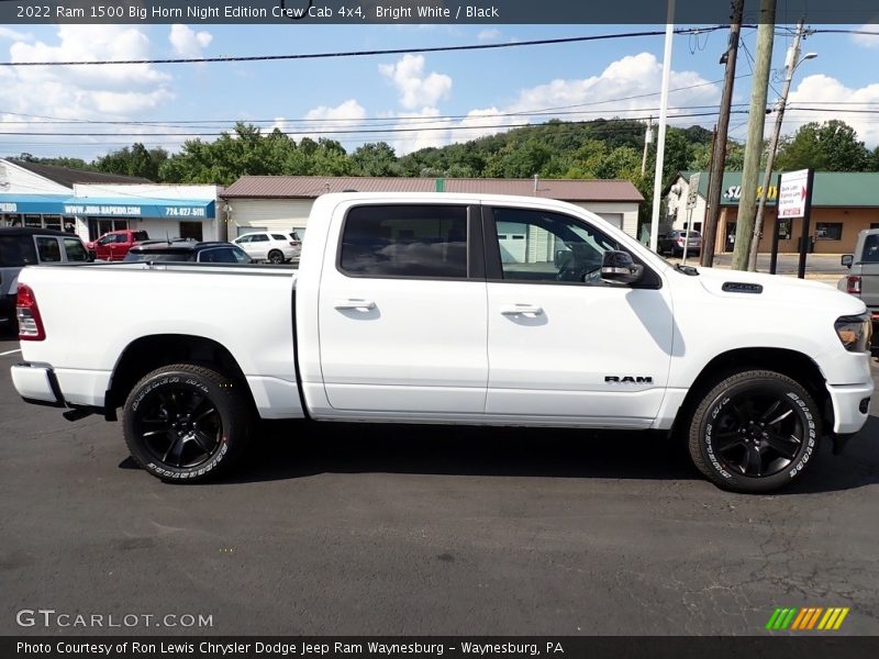 Bright White / Black 2022 Ram 1500 Big Horn Night Edition Crew Cab 4x4