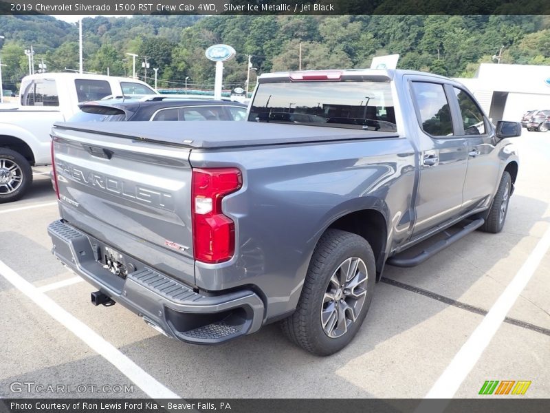 Silver Ice Metallic / Jet Black 2019 Chevrolet Silverado 1500 RST Crew Cab 4WD
