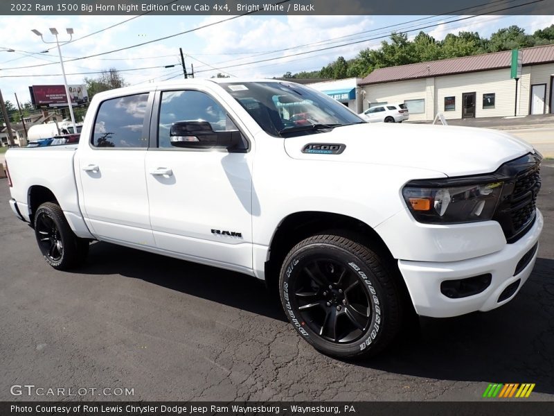 Bright White / Black 2022 Ram 1500 Big Horn Night Edition Crew Cab 4x4