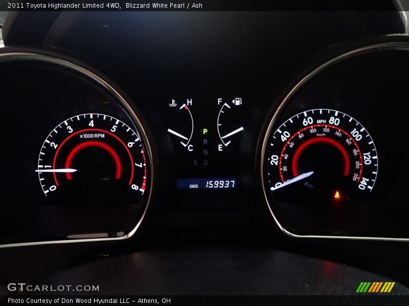 Blizzard White Pearl / Ash 2011 Toyota Highlander Limited 4WD